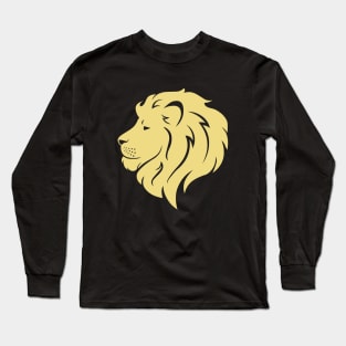 golden lion head Long Sleeve T-Shirt